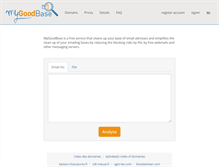Tablet Screenshot of mygoodbase.com